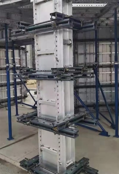 Heißer Verkauf Aluminiumrahmen Betonsäulenschalung für den Bau MetallmaterialLegierung Rohstoff Baumaterialien Aluminiumschalung mehr als 300 Mal wiederverwendbar